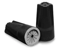Total Light Black/Gray Waterproof Connector (100 Pack)