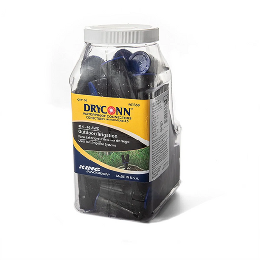 Total Light King Black/Blue Dryconn Waterproof Connector (50 Pack)