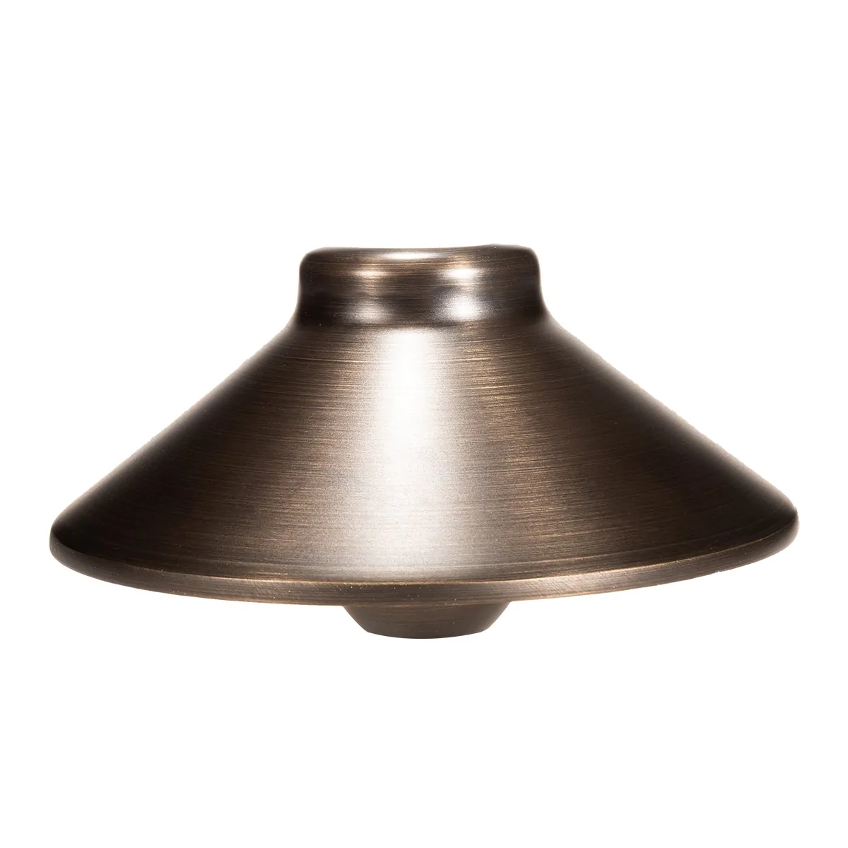 Total Light  Boca Brass Path Light- 6" Shade 18" Stem