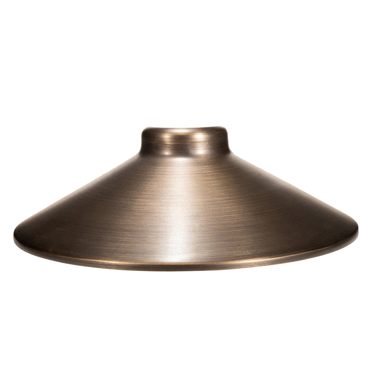 Total Light  Boca Brass Path Light- 8" Shade 18" Stem
