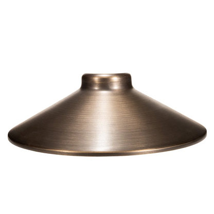 Total Light  Boca Brass Path Light- 8" Shade 18" Stem