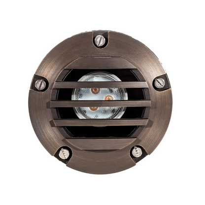 Total Light  Well Light With Classic Brass Louvered Top