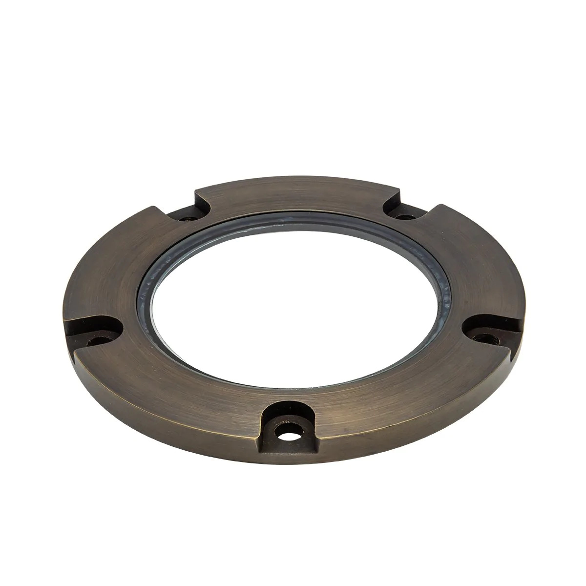 Total Light  Well Light With Classic Brass & Clear Lens Top
