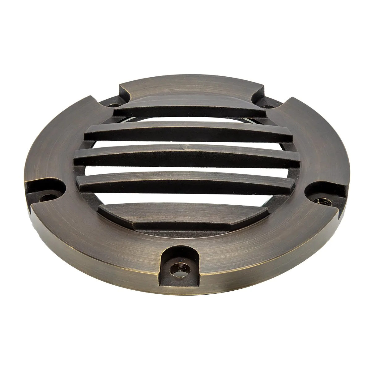 Total Light  Well Light With Classic Brass Louvered Top