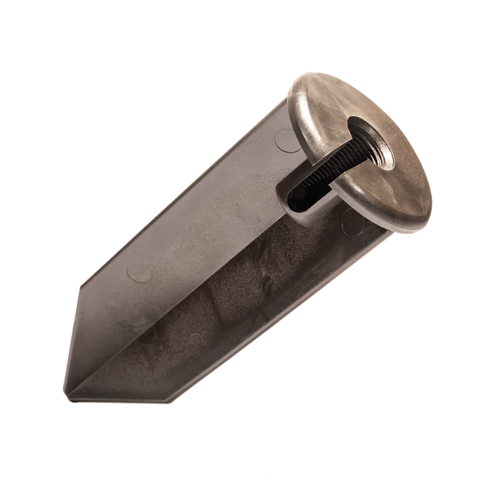 Total Light  Boca Brass Path Light- 6" Shade 18" Stem